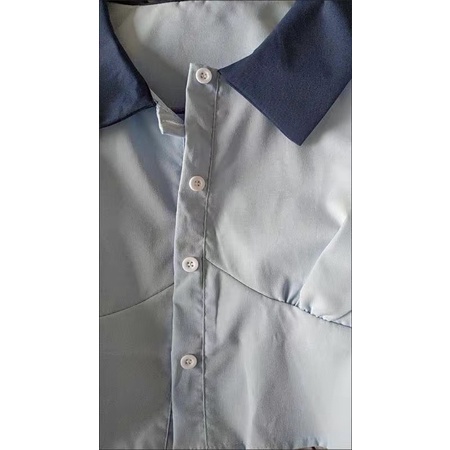 Áo sơ mi nữ dáng crotop đơn giản, nhẹ nhàng màu xinh | BigBuy360 - bigbuy360.vn