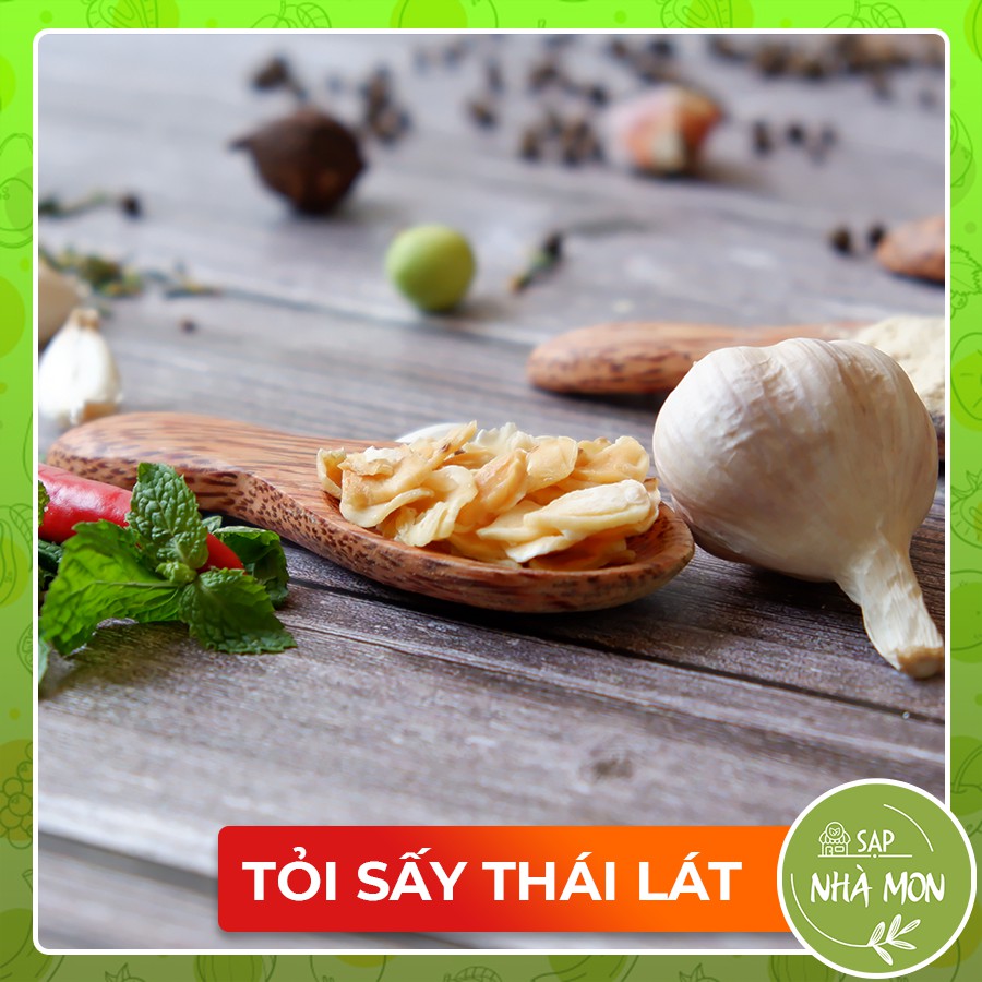 Tỏi Sấy Khô Thái Lát Đặc Sản Hành Tỏi Kinh Môn Hải Dương 250g