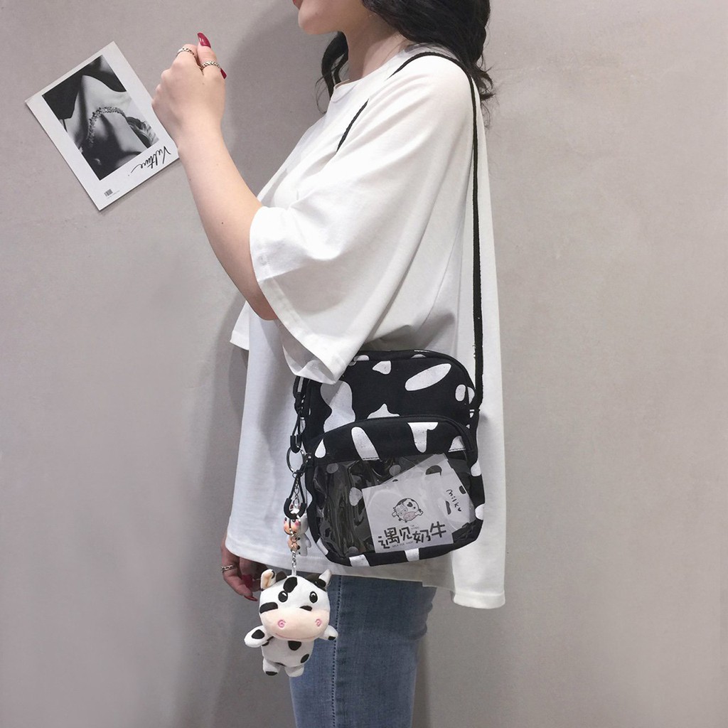 Túi tote vải canvas nữ đeo chéo đẹp đi học cute dễ thương giá rẻ TV51