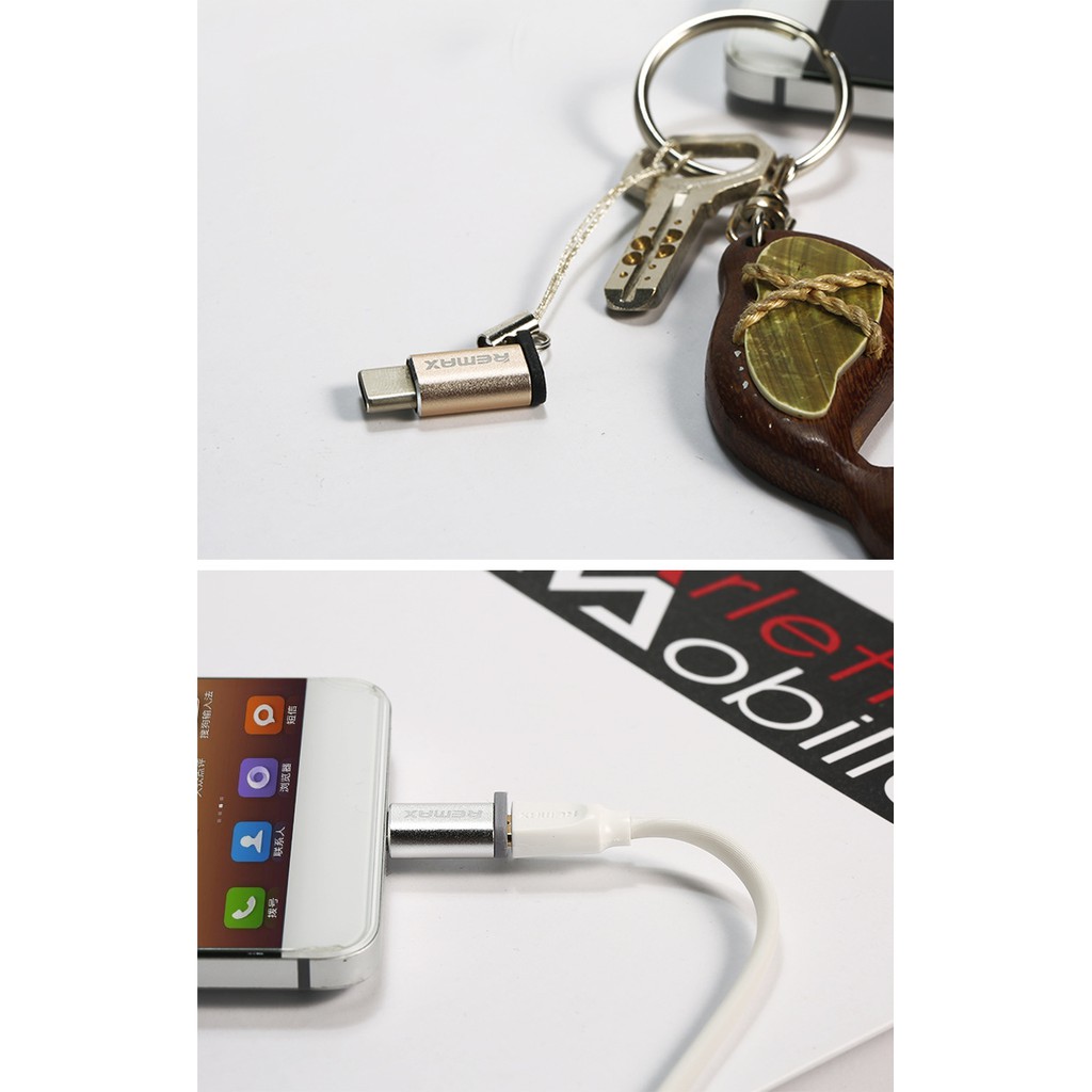 Đầu chuyển đổi OTG Micro USB sang USB TypeC Remax RA-USB1