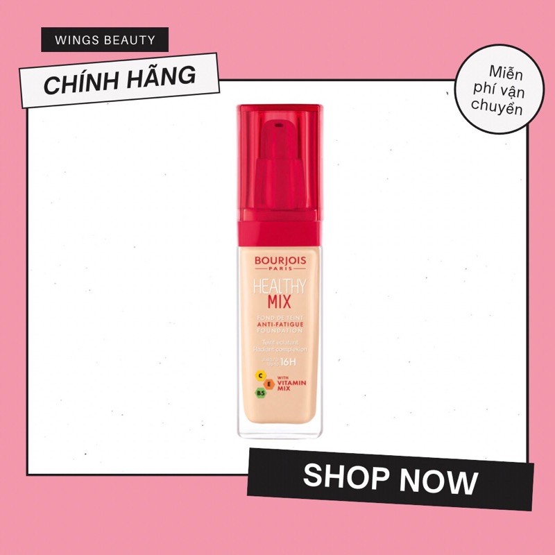 Kem nền BOURJOIS - Healthy Mix Found De Teint Anti-Fatigue Foundation