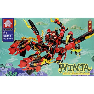 [HOT] NINJAGO_Lego Ninja Cưỡi Rồng Đỏ Siêu Cấp Chiến Đấu 532 miếng)