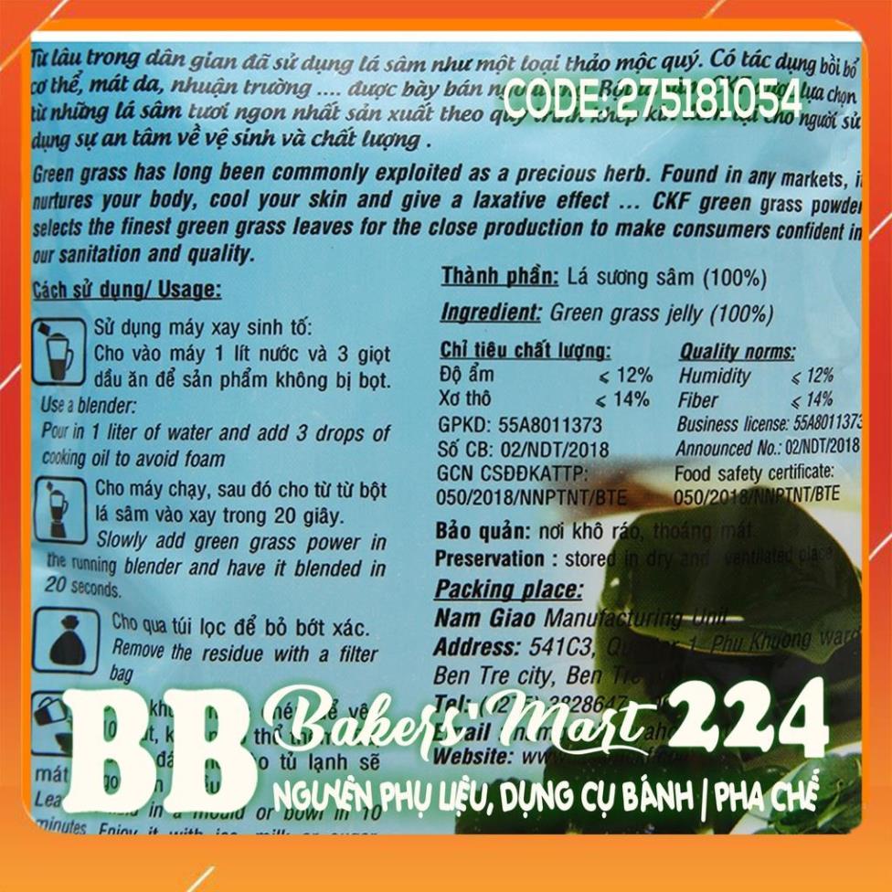 Bột LÁ SƯƠNG SÂM Organic hiệu CKF - Gói 7.5gr