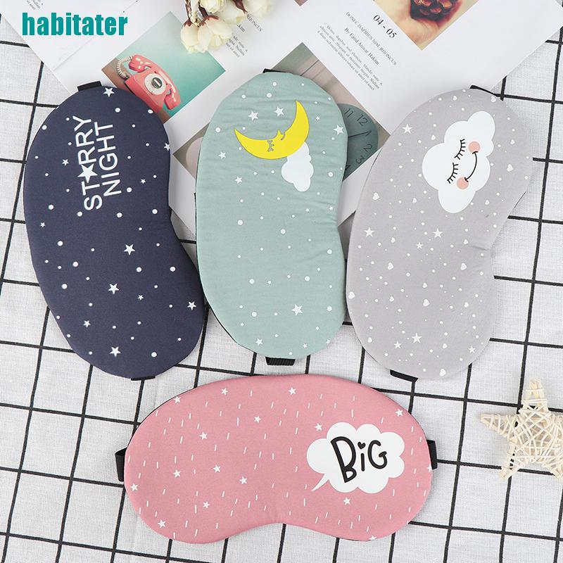 Bịt Mắt Ngủ Chất Liệu Cotton Họa Tiết Hoạt Hình Sáng Tạo
