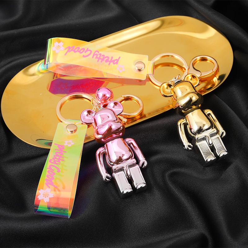 Móc Khóa Hình Gấu Phối Màu Gradient Dễ Thương HKD37