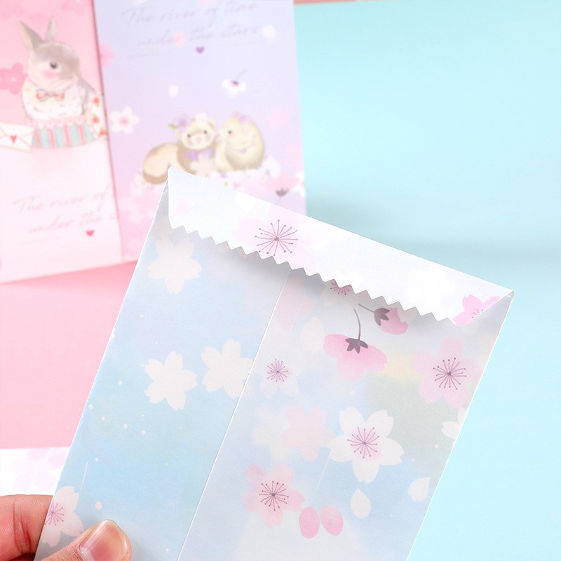 Set 10 Tấm Thiệp Mời Đám Cưới 11 * 20cm In Họa Tiết Hoạt Hình Nhật Bản