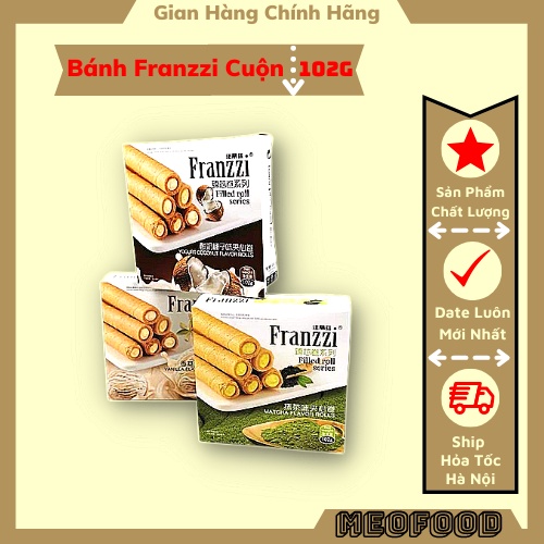 [SẴN] Bánh quy Franzzi cuộn 102gram 3 vị