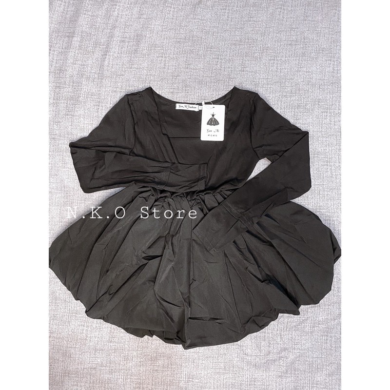 Váy Babydoll Trắng Dài Tay-FREESHIP - Hàng Quảng Châu -đầm đi tiệc | BigBuy360 - bigbuy360.vn