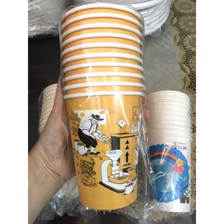 Ly giấy sử dụng 1 lần (10 cái / bịch)( Giao màu ngẫu nhiên )