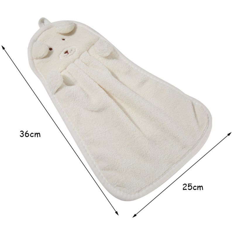 Khăn Lau Tay Nhà Bếp, Khăn Lau Bát Treo Nhà Bếp Gấu Teddy đáng yêu 36x30x5cm