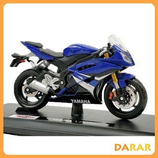 XE MÔ HÌNH - MOTO Yamaha YZF- R6 Blue | MAISTO tỷ lệ 1:18
