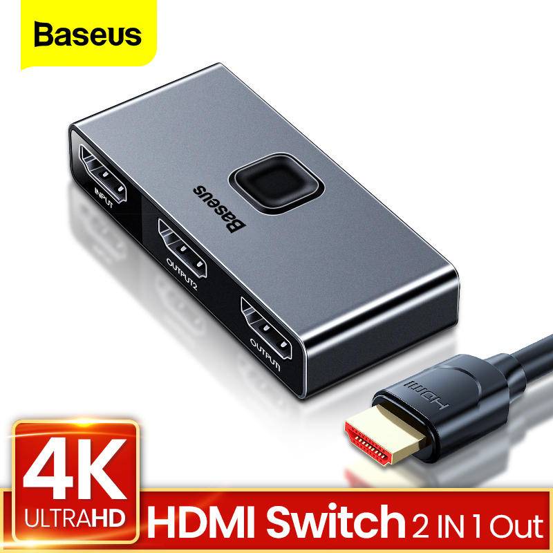 Baseus HDMI Switch 4K HDMI Switch Adapter HDMI Switch 2x1 cho PS4 / 3 TV Box Switch HDMI Bi-Directio