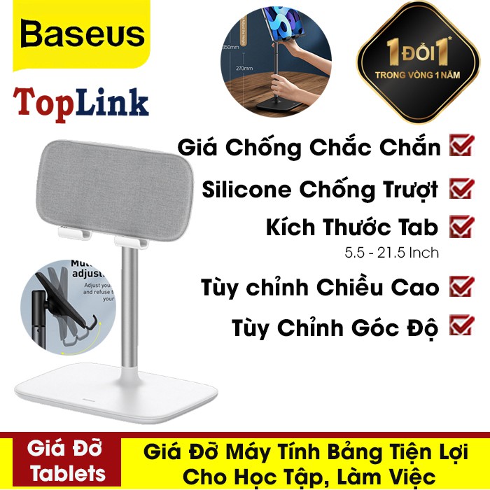 Giá Đỡ Điện Thoại, Máy Tính Bảng Baseus Dành Cho Ipad Air, Giá Đỡ Đứng Tiện Lợi Cho Học Tập, Làm Việc - TopLink