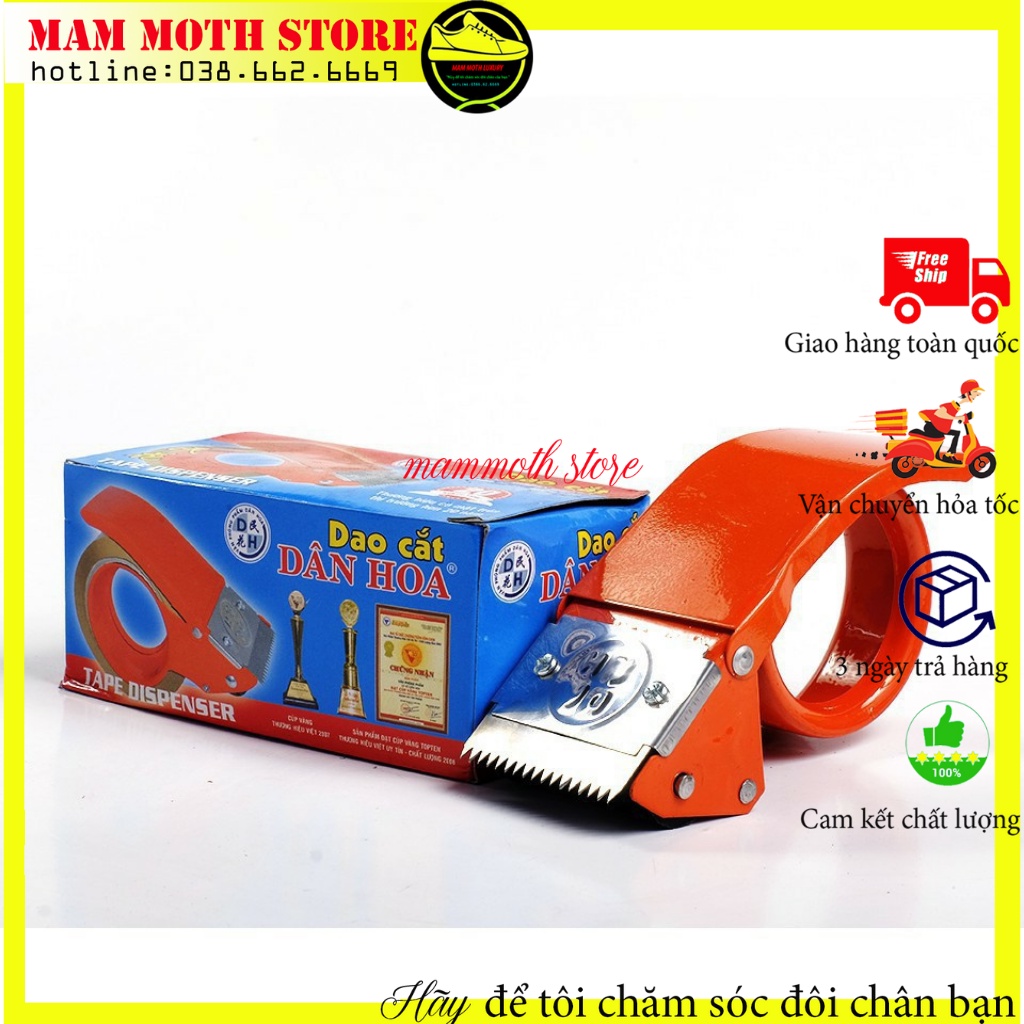 Dụng cụ cắt băng dính bằng tay tiện lợi thuận tiện cho việc đóng hàng phân phối shop MAMMOTH