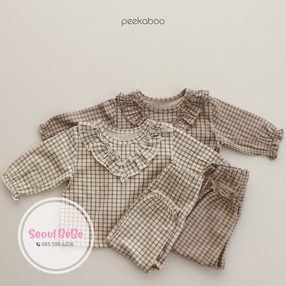 Bộ pyjama Bly Peekaboo pyjama trẻ em made in Korea