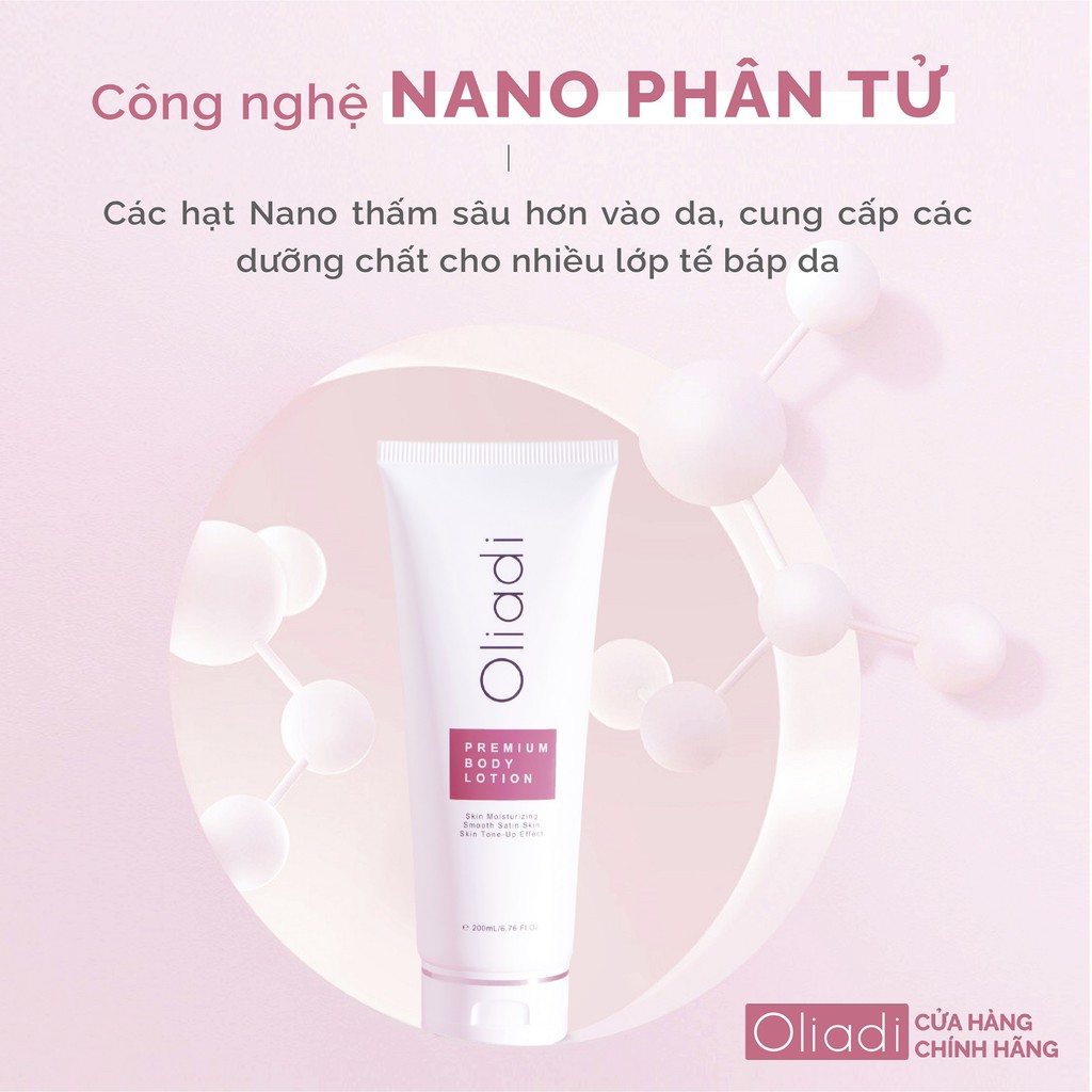 COMBO 3 Tuýp Kem Body/ Tinh Chất Dưỡng Trắng Toàn Thân Oliadi CHÍNH HÃNG