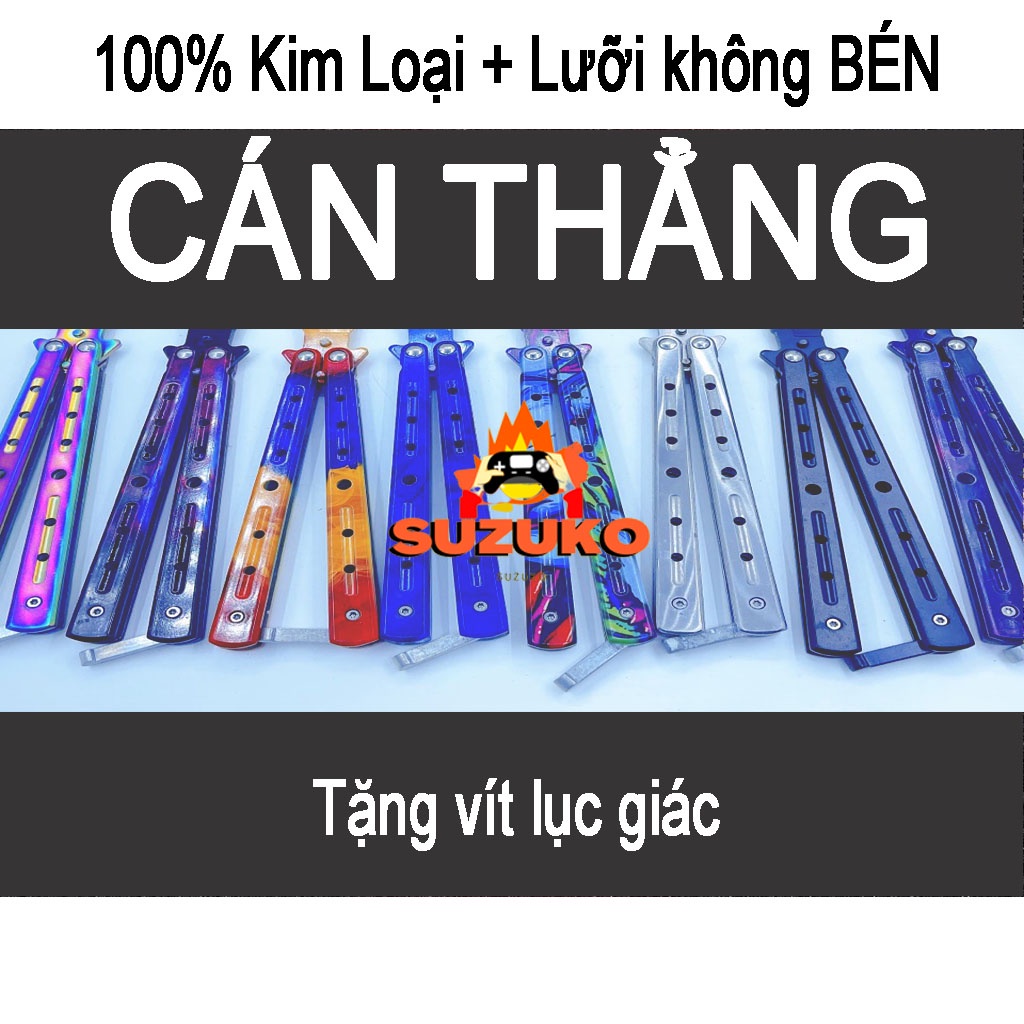 Đồ trưng bày bướm CSGO bản cán Thẳng nhiều skin độc đáo tập balisong và trưng bày [SUZUKO STORE]