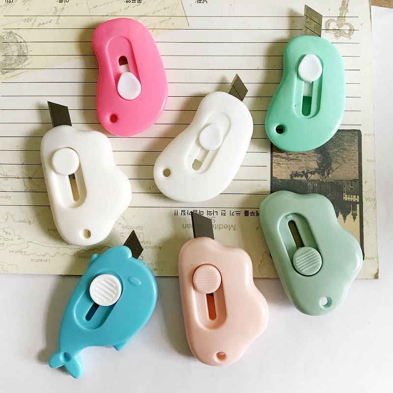 Dao rọc giấy mini tiện lợi nhiều mẫu siêu dễ thương