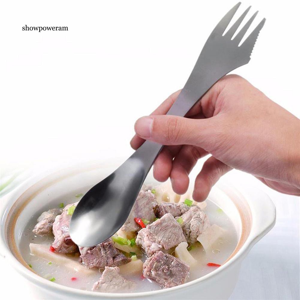 Nĩa kiêm muỗng inox 2 đầu đa năng