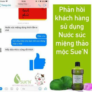 Nước súc miệng Thảo mộc SUE'N