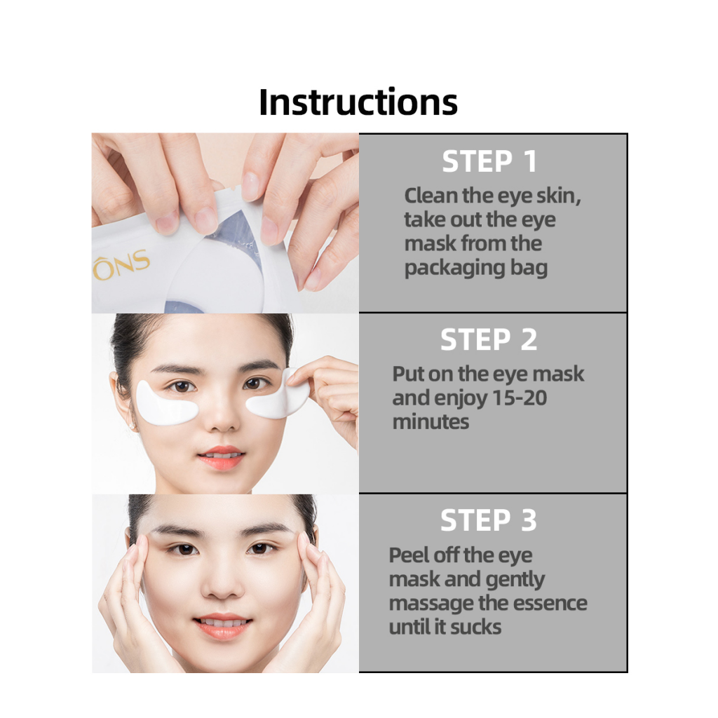 [Hàng mới về] Cặp Mặt Nạ Mắt Dưỡng Ẩm Giảm Nếp Nhăn Và Quầng Thâm Chống Lão Hóa 7.5g # Ffs96081 | BigBuy360 - bigbuy360.vn