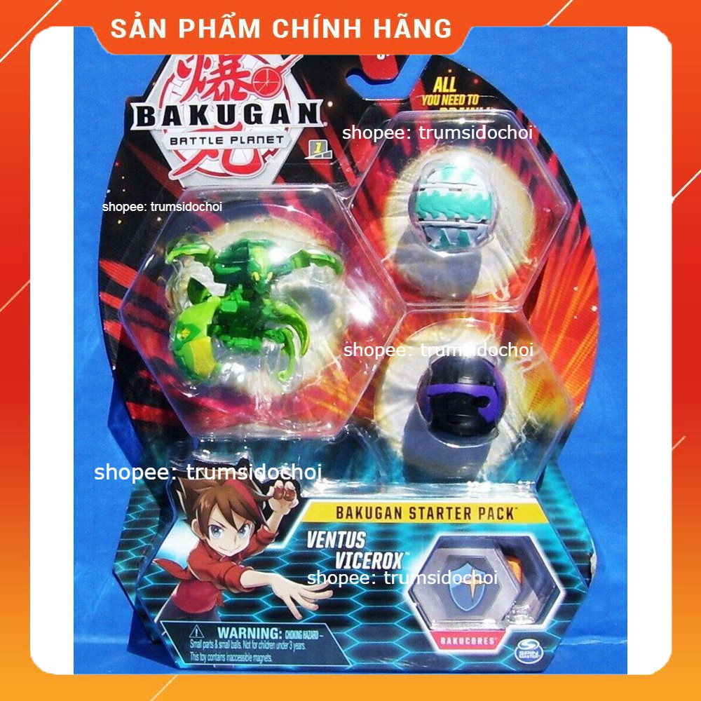 GIÁ SỐC Vỉ đồ chơi 3 con Siêu chiến binh Bakugan