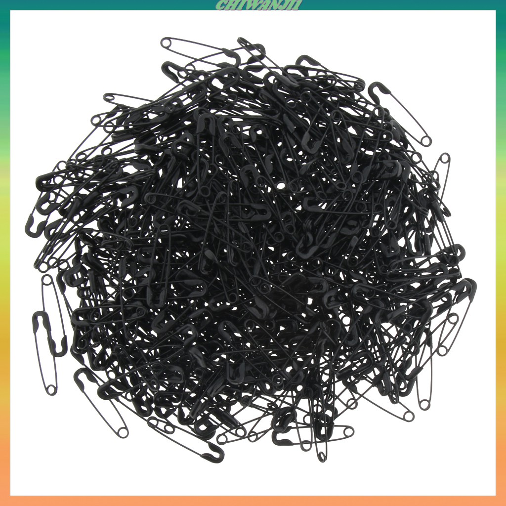 Set 1000 kim băng màu đen 22mm