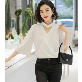 ÁO ĐẮP CHÉO CỔ DÂY TRÒN