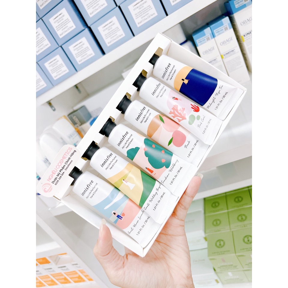 Kem Dưỡng Mềm Mịn Da Tay Hương Nước Hoa Innisfree Jeju Life Perfumed Hand Cream (1 tuýp)