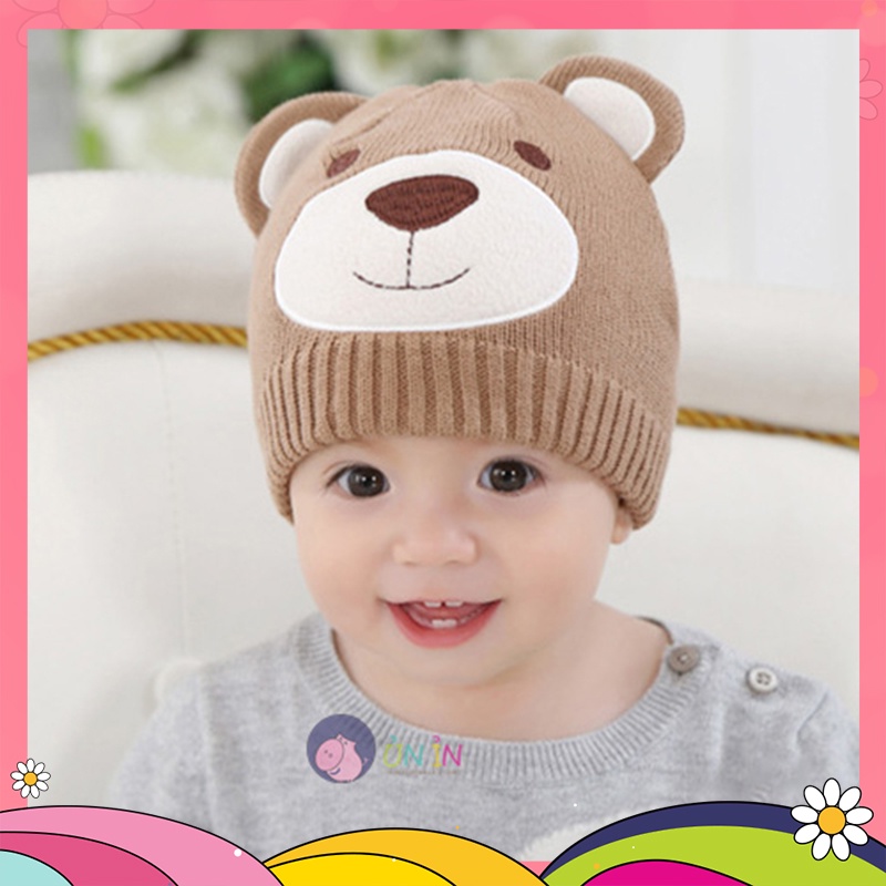 Nón Len Cao Cấp Siêu Đáng Yêu Hình Gấu Cho Bé - NLCC004
