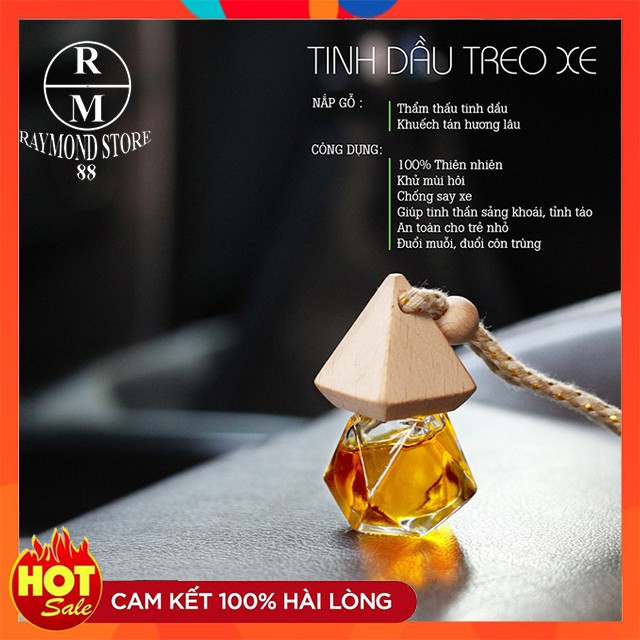 [Free Ship] Tinh dầu thơm treo xe hơi, phòng nhỏ-kín, tủ quần áo (100% nguyên chất, 14 mùi tự chọn) RM-TD