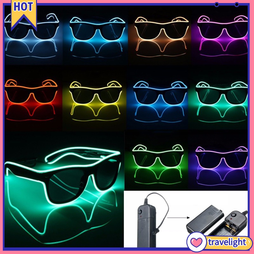 Mắt kính gọng EL có đèn LED phát sáng thời trang