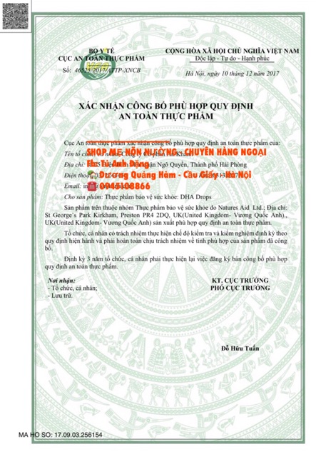 DHA cho bé Natures Aid DHA Drops Anh 50ml