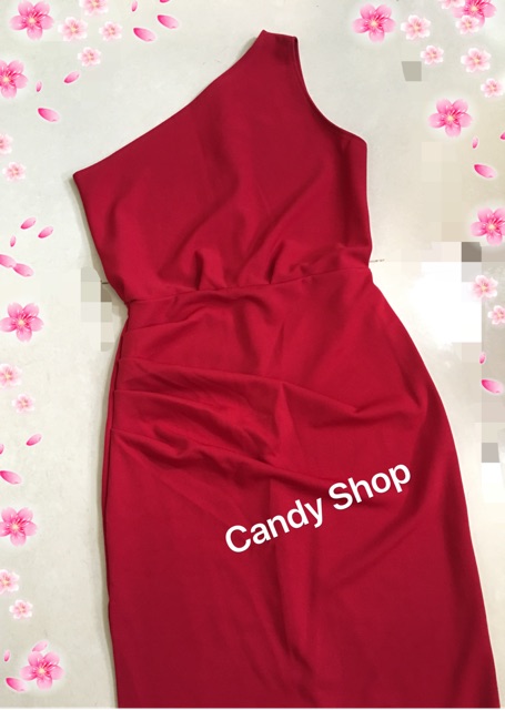 Đầm body dạ hội lệch vai xẻ tà sang trọng + Ảnh thật | BigBuy360 - bigbuy360.vn