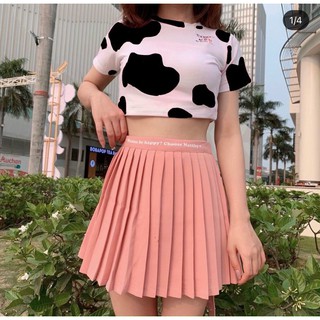 Áo croptop bò sữa chất thun lạnh siêu đẹp - B0N