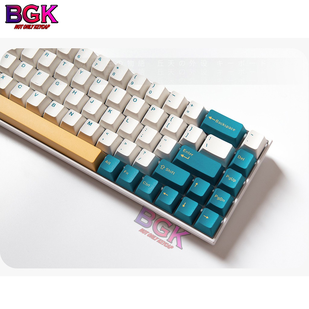 Bộ Keycap CGMK MERLIN PBT Double Shot OEMProfile 129 Nút sử dụng được cho layout 68,84,98...