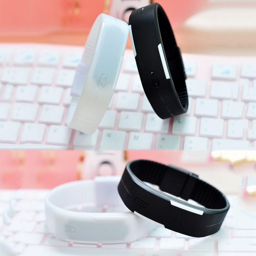 Đồng Hồ Thể Thao GLENES Thời Trang Unisex Với Dây Đeo Silicone Và Đèn LED Cảm Ứng Chạm