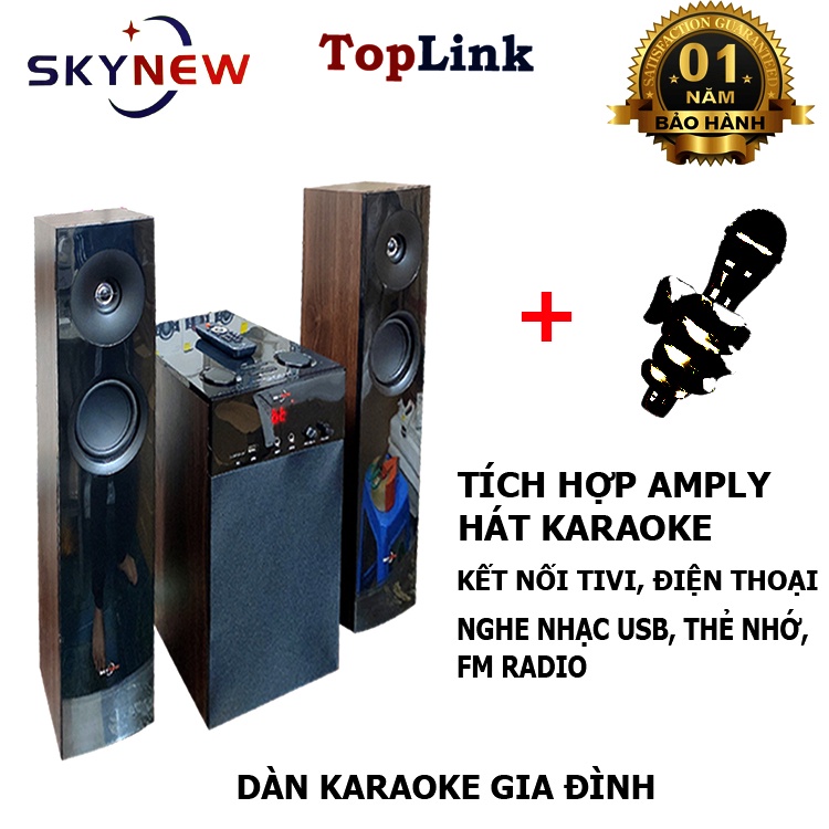 Dàn Âm Thanh Tại Gia Hát Karaoke Gia Đình SKYNEW SKN-325 Âm Thanh Khủng Kết Nối Tivi , Iphone, Ipad, Smartphone