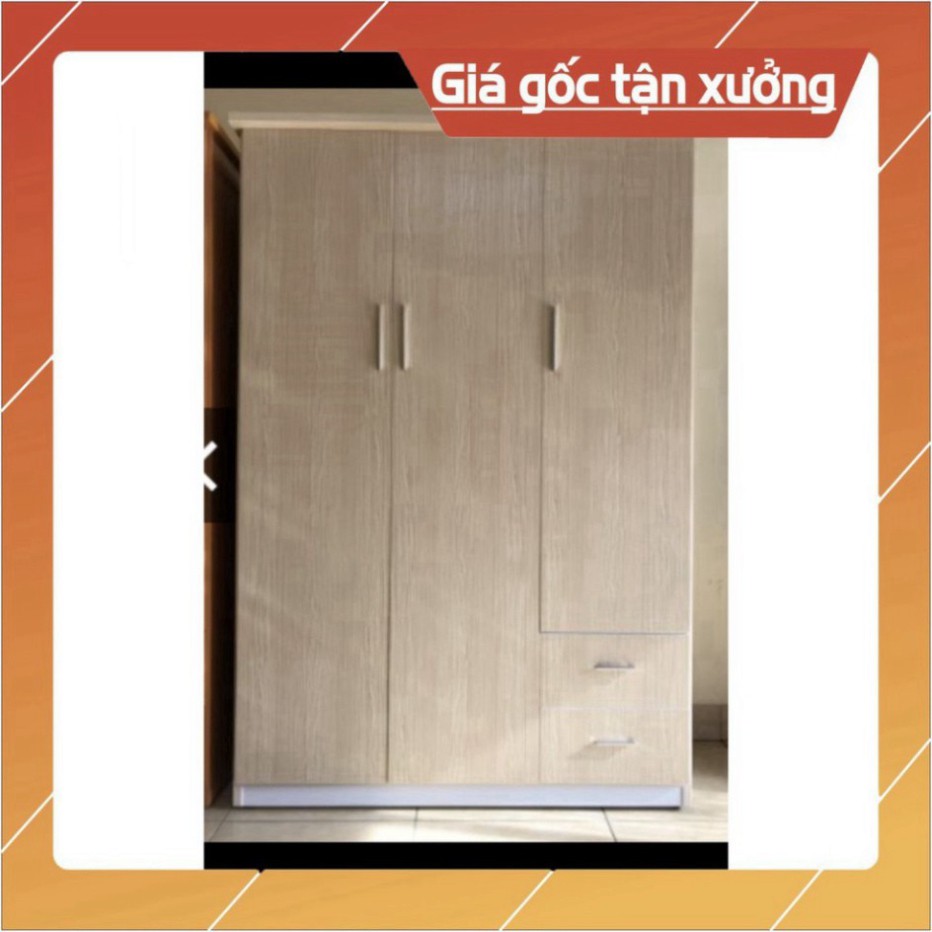 [Chỉ ship HN] Tủ quần áo nhựa Đài Loan Cao Cấp 3 cánh kích thước 185*125cm đẹp và hạt rẻ