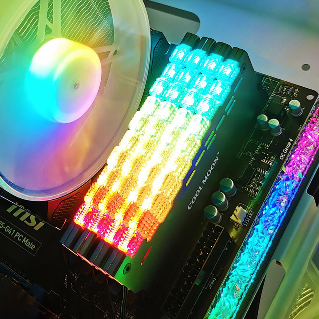 [Coco] Bộ Tản Nhiệt RGB Đa Giao Diện Trang Trí Đèn Cho Máy Tính Ngắn Có Chỉ Báo