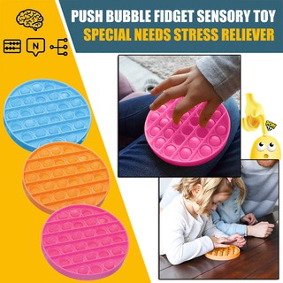 Push Bubble Fidget Sensory Toy Autism Special Needs Stress Reliever