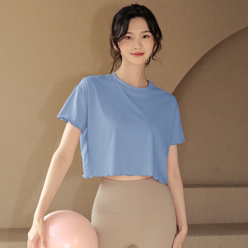 Áo thun thể thao BEAUTYTREND tay ngắn chất liệu thoáng khí thoải mái thời trang cho nữ