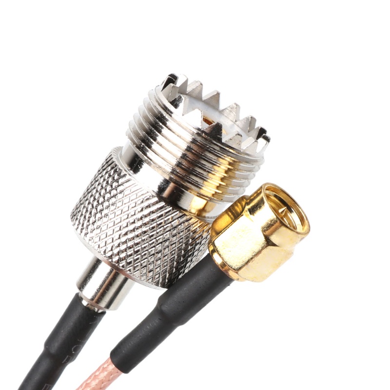 MIS RG316 Cable Jumper Pigtail UHF SO239 Female PL259 to SMA Male Plug Crimp Adapter