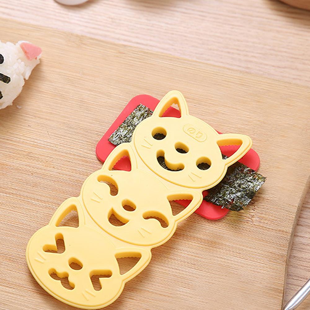 CONOPERY Khuôn Làm Cơm Nắm Hình Thỏ / Mèo Dễ Thương