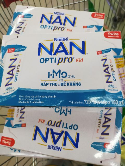 lốc 4 hộp sữa NAN optipro 180ml