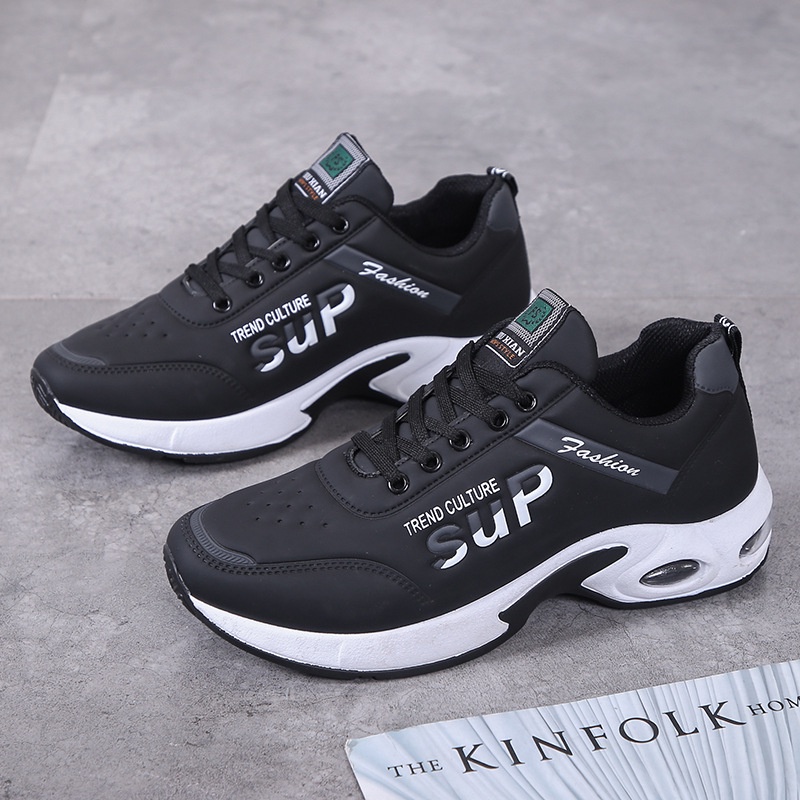 Giày Thể Thao Da Chống Trượt Chống Thấm Nước Thời Trang Cho Nam