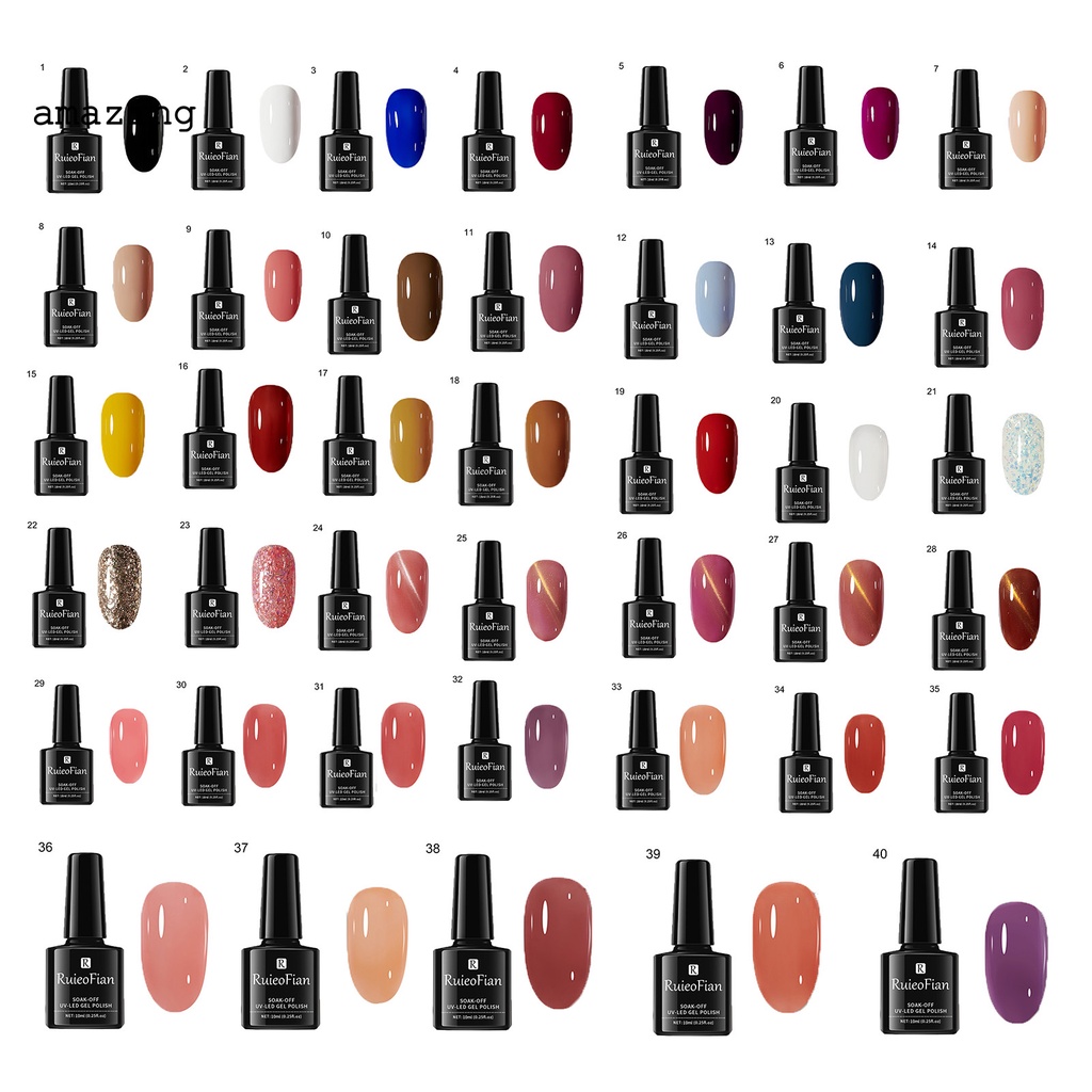 [Hàng mới về] Sơn móng tay gel thạch nhanh khô thời trang mùa hè nhiều màu tùy chọn cho nữ