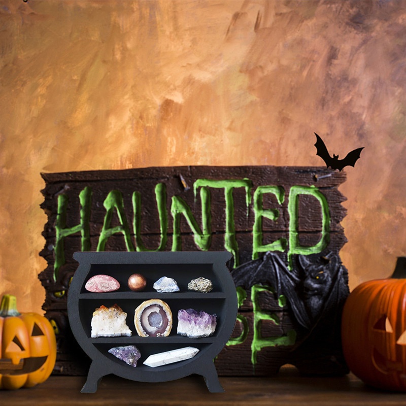 Kệ Đựng Mỹ Phẩm Bằng Pha Lê Phong Cách Halloween Độc Đáo