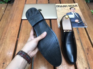 Giày lười nam công sở da mờ 002