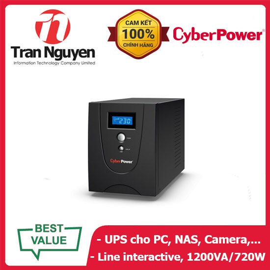 Bộ Lưu Điện CyberPower VALUE1200ELCD 1200VA/720W